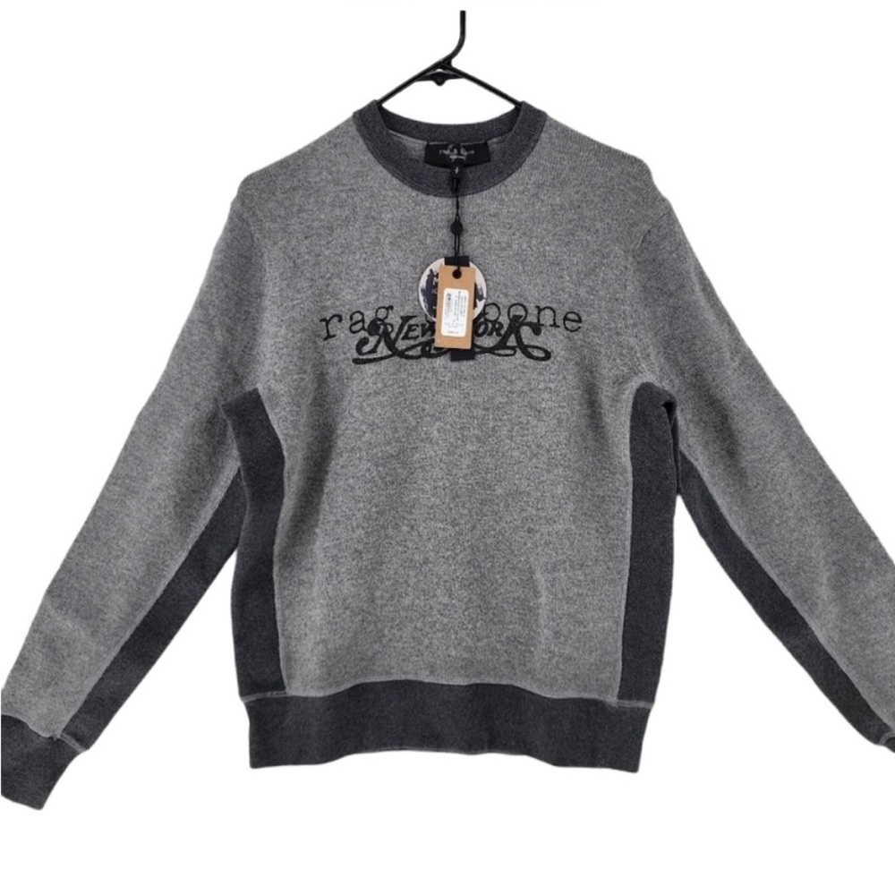 NTW rag & bone rag and bone reversible logo sweater sweatshirt